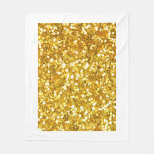 Glamouröse Gold Glitter Funkelnde Wurfdecke Fleecedecke