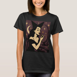 Glamouröse Hexe in Vanity - Halloween der 40er Jah T-Shirt