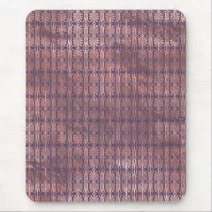 Glamouröse Rose Goldfolie und Lavendel Art Deco Mousepad