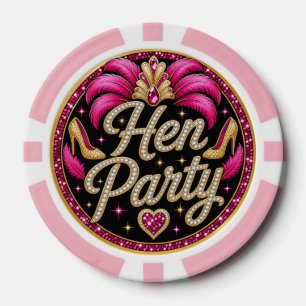 Glamouröse Showgirl-Junggesellinnenabschied-Las-Ve Pokerchips