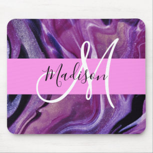 Glamouröser abstrakter violetter Schimmertextur ro Mousepad
