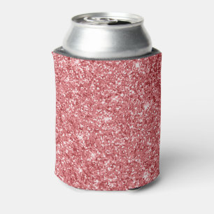 Glamouröser funkelnder rosa Glitter Dosenkühler