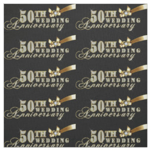 Glamouröser Glitzer 50. Hochzeitsszenario Stoff
