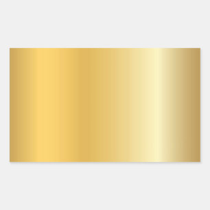 Glamouröser Gold-Look leere moderne elegante Vorla Rechteckiger Aufkleber