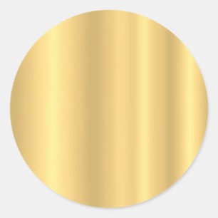 Glamouröser Gold-Look Moderne elegante leere Vorla Runder Aufkleber