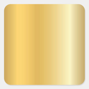Glamouröser Goldener Look Leere Vorlage Modern Ele Quadratischer Aufkleber