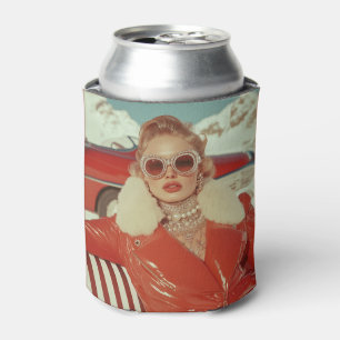 Glamouröser Retro Winterstil im alpinen Ambiente Dosenkühler