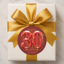 Glamouröser Rubin- und Gold-Edelstein 30. Geburtst