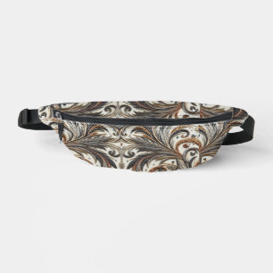 Glamouröses Barockdesign mit Glitzer und Edelstein Bauchtasche