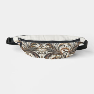 Glamouröses Barockdesign mit Glitzer und Edelstein Bauchtasche