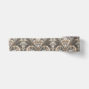 Glamouröses Barockdesign mit Glitzer und Edelstein Satinband