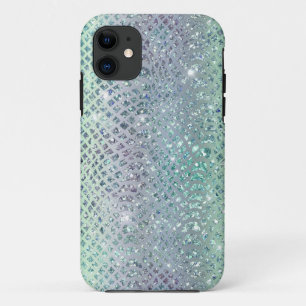 Glamouröses diamant-schuppenartiges Schlangenleder Case-Mate iPhone Hülle