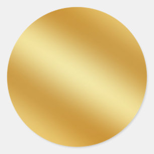Glamouröses falsches Gold-Leerzeichen Elegant Chic Runder Aufkleber