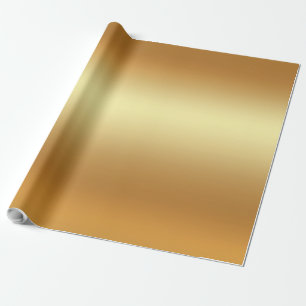 Glamouröses Faux-Gold Elegantes modernes goldenes Geschenkpapier