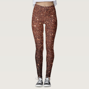 Glamouröses Gold-Glitter Leggings