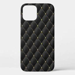 Glamouröses, goldgestuftes, schwarz geflochtenes M Case-Mate iPhone Hülle