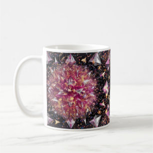 Glamouröses Kristall-Explosion-Muster Klassischer Kaffeetasse