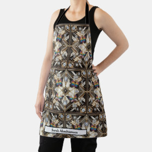 Glamouröses, Mädchenhaftes Art Deco Regenbogen Sch Schürze