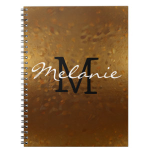 Glamouröses Monogramm-Notizbuch für sie Notizblock