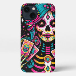 Glamouröses Skelett, Tarot-Karten iPhone Case Hülle