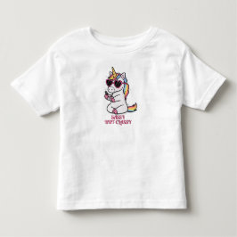 Glamouröses und freches Einhorn  Kleinkind T-shirt