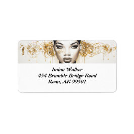 Glamourous Diva Vibes: Diva-ish Delights Label Adressaufkleber