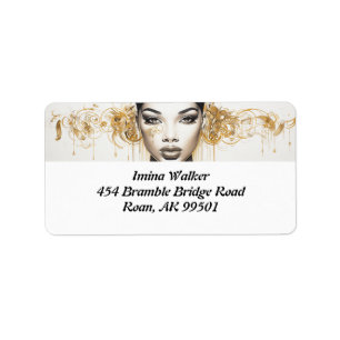 Glamourous Diva Vibes: Diva-ish Delights Label Adressaufkleber