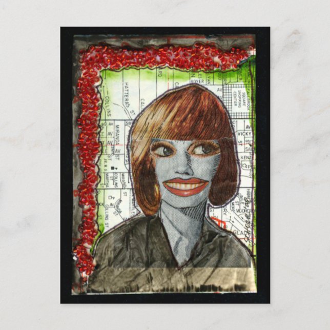 Glamourous Postkarte (Vorderseite)