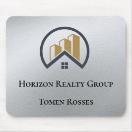 Glamours Silber | Schwarzweiß-Real-Anwesen Mousepad