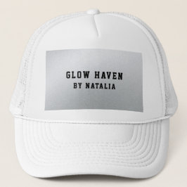 Glamours Silberner Schönheitssalon Truckerkappe