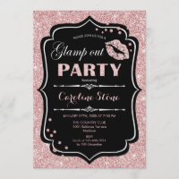 Glamp out Party - Schwarze Rose Gold