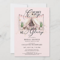 Glamping Brautparty Party unter den Sternen rosa