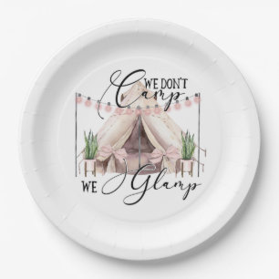 Glamping Camping Pappteller