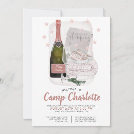 Glamping Camping Party unter den Sternen Einladung