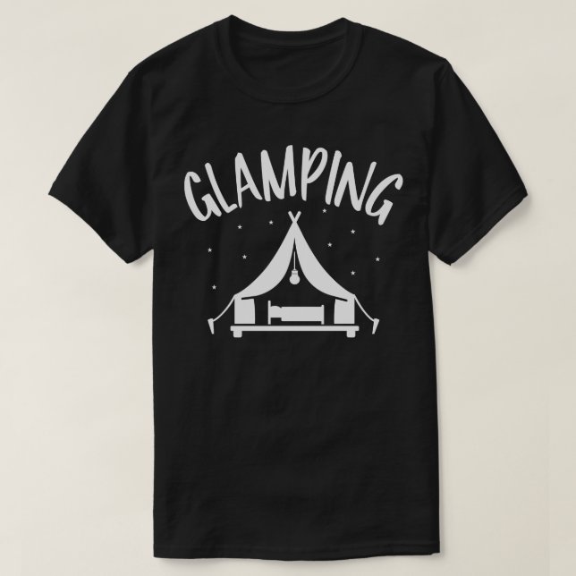 Glamping-Camping-Zelt T-Shirt (Design vorne)