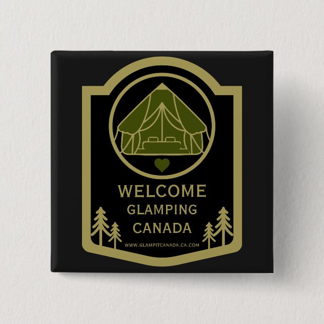 Glamping Canada Business Button (Vorderseite)