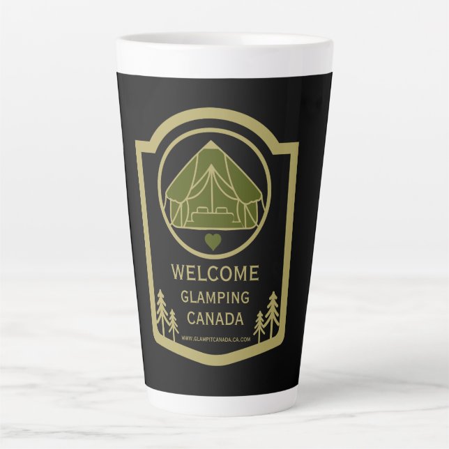 Glamping Canada Business Milchtasse (Vorderseite)
