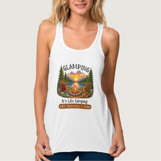 Glamping Es ist wie Camping Damen T-Shirt Tank Top