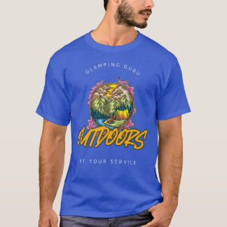 Glamping Guru At Your Service Camping Women funny T-Shirt