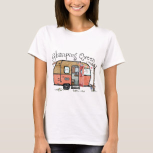 Glamping-Königin Camper Camping Outdoors T-Shirt