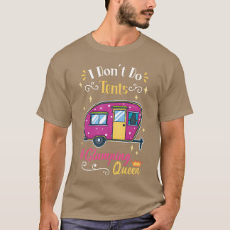 Glamping-Königin Camping-Oma Junge T-Shirt
