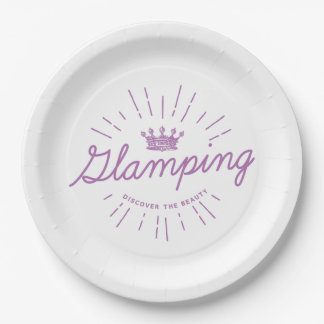 Glamping Königin Pappteller
