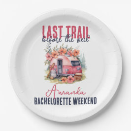 Glamping Last Train Junggeselinnen-Abschied Weeken Pappteller