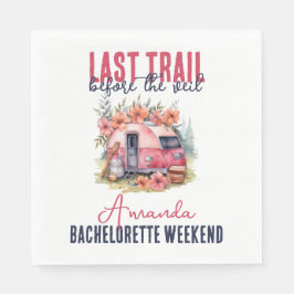 Glamping Last Train Junggeselinnen-Abschied Weeken Serviette