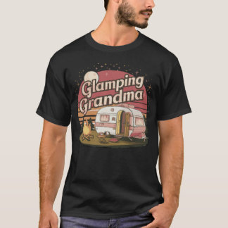 Glamping Oma Camping Caravan Glamping Campfire T-Shirt