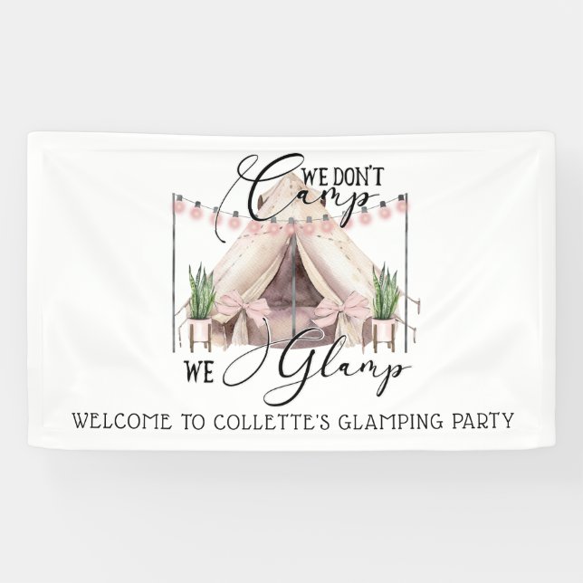 Glamping-Party Banner (Horizontal)