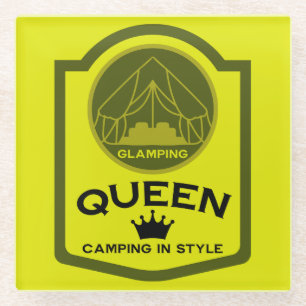 Glamping Queen Camping Glasuntersetzer