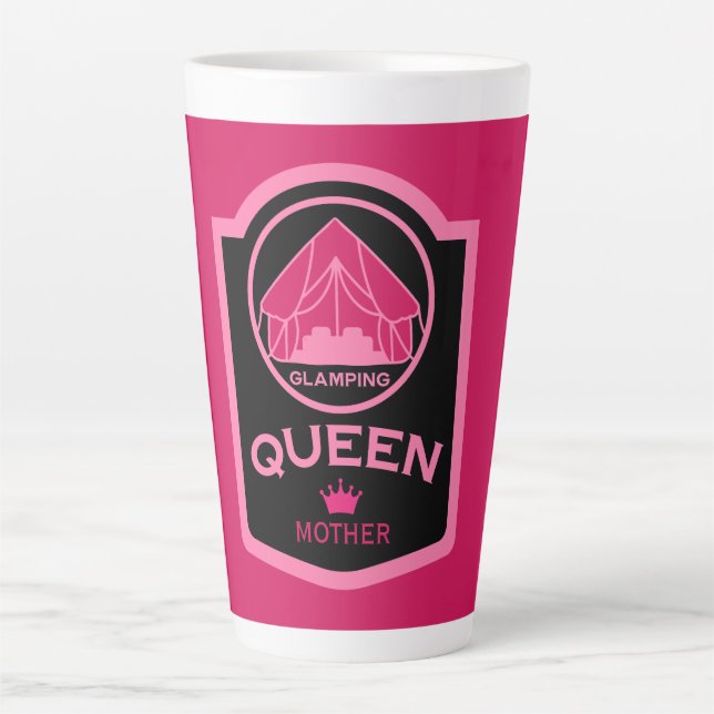 Glamping Queen Camping Milchtasse (Vorderseite)
