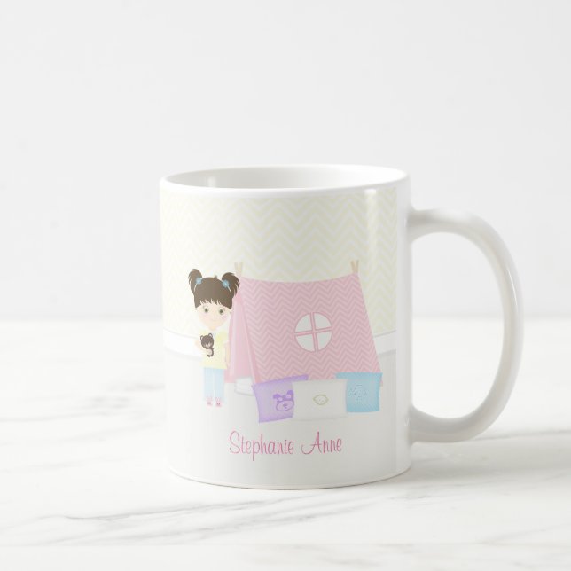 Glamping Sleepover Party Kaffeetasse (Rechts)