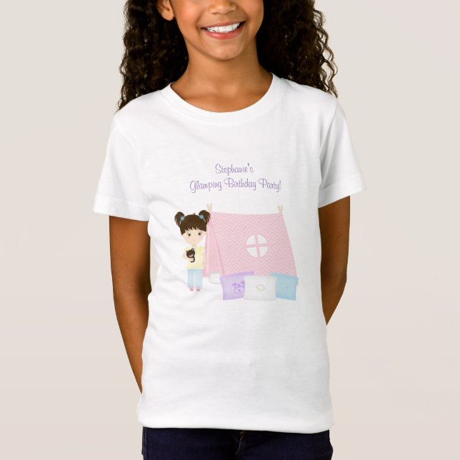 Glamping Sleepover Party T-Shirt (Vorderseite)
